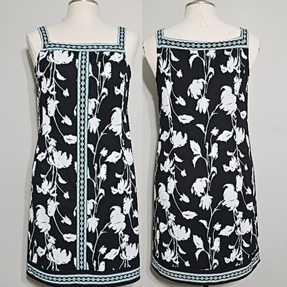 Mary McFadden Dresses & Skirts - Vintage Mary McFadden Collection Floral Shift Dress 12 Womens Timeless Classic